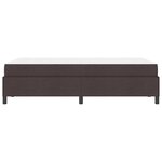 vidaXL Lit à ressorts Marron foncé 120 x 200 cm tissu