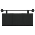 vidaXL Tête de lit suspendue Noir tissu