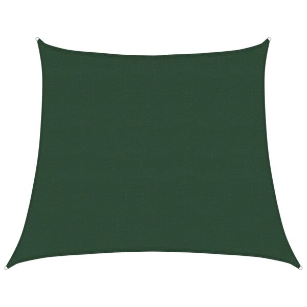vidaXL Voile d'ombrage 160 g/m² Vert foncé 4/5x4 m PEHD