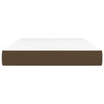 vidaXL Matelas de lit à ressorts ensachés Marron foncé 120x200x20 cm