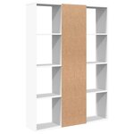 vidaXL Séparateur de pièce/Bibliothèque Blanc 100x24x140 cm