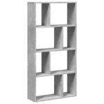 vidaXL Bibliothèque gris béton 60x20x120 5 cm bois d'ingénierie