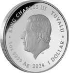 Pièce de monnaie en Argent 1 Dollar g 31.1 (1 oz) Millésime 2024 ELECTRIC SKY