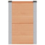 vidaXL Jardinière surélevée Marron 50 x 30 x 72 cm WPC et Aluminium