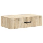 vidaXL Table d'appoint murale 59 x 34 5 x 17 cm Bois d'ingénierie
