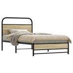 vidaXL Cadre de lit sans matelas 90x190cm chêne sonoma bois ingénierie