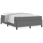vidaXL Cadre de lit Gris clair 140 x 190 cm Tissu en velours côtelé
