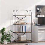 vidaXL Étagère Chêne fumé 80 x 30 x 146 cm Bois d'ingénierie