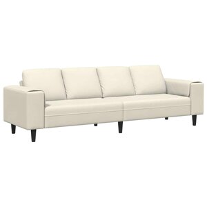 vidaXL Canapé de salon Crème 250 x 77 x 76 cm