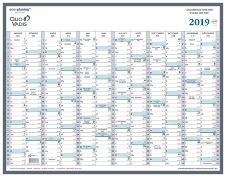 Calendrier MANAGER 55X43 FR 55x43 cm QUOVADIS