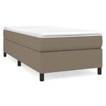 vidaXL Cadre de lit taupe 100x200 cm tissu