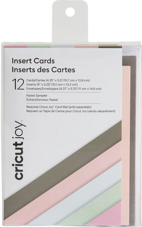 Cricut Joy : 12 Cartes et Enveloppes Pastel 10 7x13 9 cm