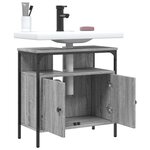 vidaXL Armoire lavabo de salle de bain sonoma gris 60x30x60 cm