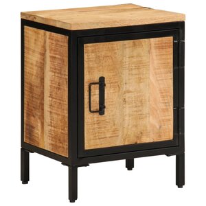 vidaXL Table de chevet 40x30x52 5 cm bois de manguier massif brut