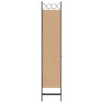 vidaXL Paravent 4 panneaux Beige 160 x 200 cm Tissu