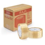 Ruban adhésif polypropylène transparent raja résistant  32 microns 50 mm x 66 m (lot de 36)