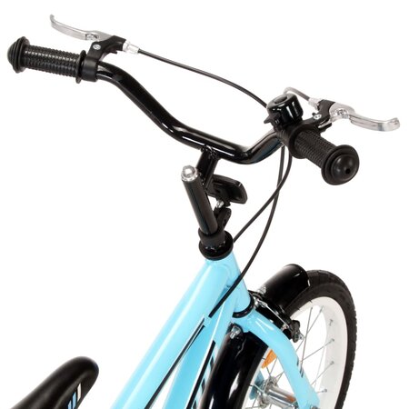 vidaXL V lo pour enfants 14 pouces Noir et bleu La Poste