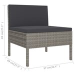 Salon de jardin meuble d'extérieur ensemble de mobilier 9 pièces avec coussins résine tressée gris 02_0018089