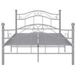 vidaXL Cadre de lit sans matelas gris métal 120x200 cm