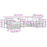 vidaXL Ensemble de canapés d'extérieur 6 pc Blanc et gris clair