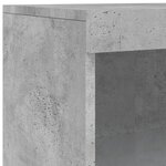 vidaXL Buffet avec lumières LED gris béton 60 5x37x100 cm