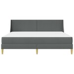 vidaXL Cadre de lit avec matelas avec tête de lit Polyester