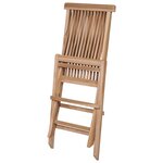vidaXL Mobilier à dîner d'extérieur pliable 7 Pièces Bois solide de teck