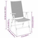 vidaXL Set de jardin 3 pièces en acier anthracite
