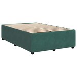 vidaXL Sommier à lattes de lit avec matelas vert foncé 120x190 cm