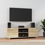 vidaXL Meuble TV Chêne sonoma 120x40 5x35 cm Bois d'ingénierie