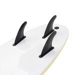 Vidaxl planche de surf 170 cm bleu et crème