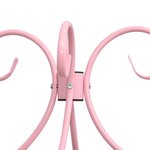 vidaXL Cadre de lit à baldaquin sans matelas rose métal 160x200 cm