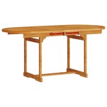 vidaXL Ensemble de salle à manger pour jardin 7 Pièces Marron