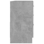 vidaXL Armoire d'évier Gris béton 63x30x54 cm Aggloméré