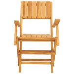 vidaXL Chaises de jardin pliantes lot de 4 55x62x90cm bois massif teck