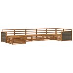 vidaXL Ensemble de canapés d'extérieur 7 pc Naturel
