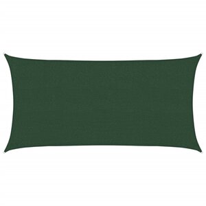 vidaXL Voile d'ombrage 160 g/m² Vert foncé 2 5x5 m PEHD