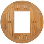 vidaXL Dessus de table de bière Teck 70 cm