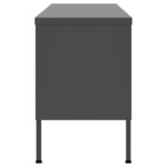 vidaXL Meuble TV Anthracite 105x35x50 cm Acier
