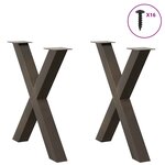 vidaXL Table à manger 220x100x74 cm bois de chêne massif ovale