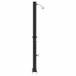 vidaXL Douche solaire extérieure Noir 217 cm PVC  aluminium