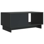vidaXL Table basse Noir 90 x 50 x 40 cm Bois d'ingénierie