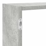 vidaXL Étagère cube murale 7 compartiments gris béton bois ingénierie