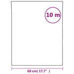 vidaXL Film pour fenêtre dépoli transparent 60x1000 cm PVC