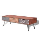 vidaXL Meuble TV avec 3 tiroirs 120x40x36 cm marron