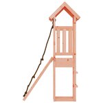 vidaXL Maisonnette de jeu avec mur d'escalade bois massif Douglas