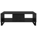 vidaXL Table basse Chêne noir 104 x 60 x 35 cm Bois d'ingénierie