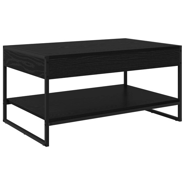 vidaXL Table basse Chêne noir 80 x 50 x 40 cm Bois d'ingénierie