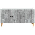 vidaXL Meuble TV 99 x 34 5 x 50 cm Sonoma gris Bois d'ingénierie