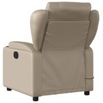 vidaXL Fauteuil de massage inclinable Cappuccino Similicuir